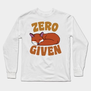 Zero Fox Given Long Sleeve T-Shirt